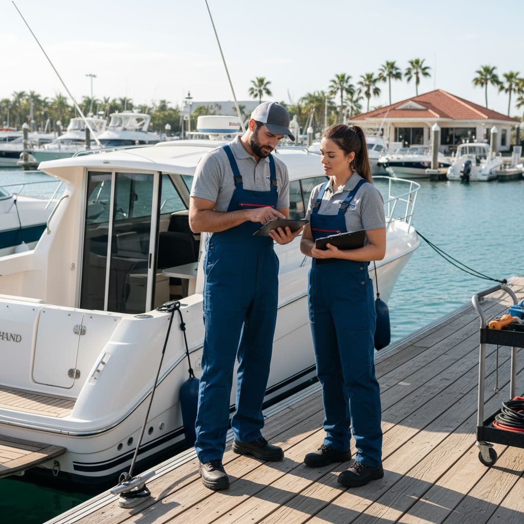 Marine-Service-Team bespricht Plan